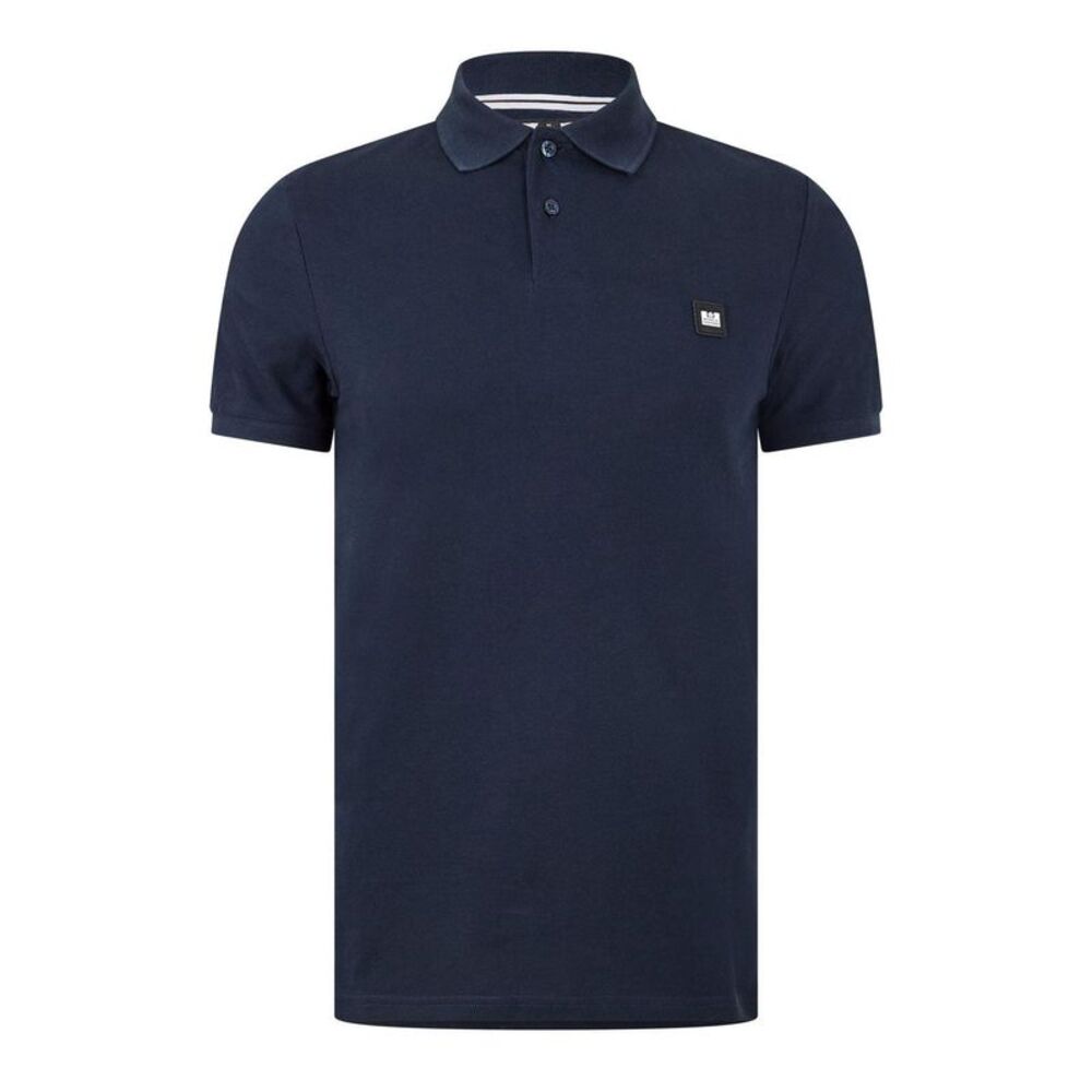 Weekend Offender Mens Barnum Short-Sleeved Polo Shirt / Navy